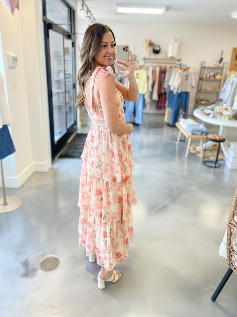 Pastel Promise Tiered Corset Dress Large