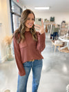 Cozy Pocket Sweater in Sienna