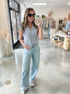 Vintage Stripe Top in Blue