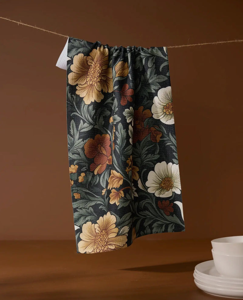Geometry Fall Tea Towel
