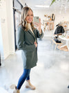 Grace Button Front Coat Hunter