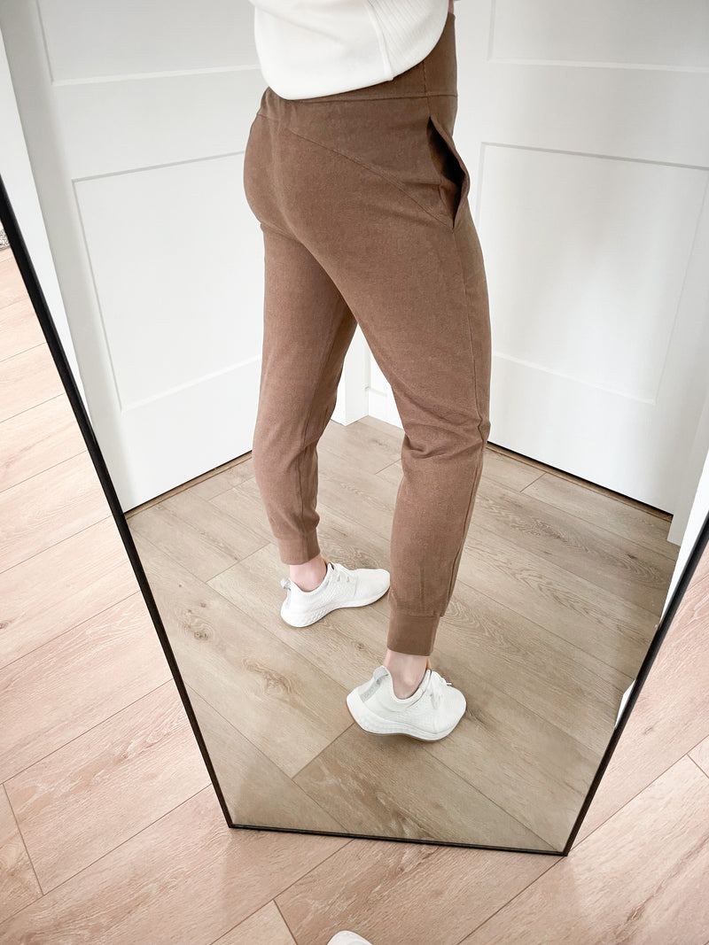 Cozy Luxe Joggers Brown