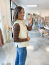 Ivory Puff Vest