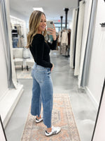 Halley Crop Wide Jeans