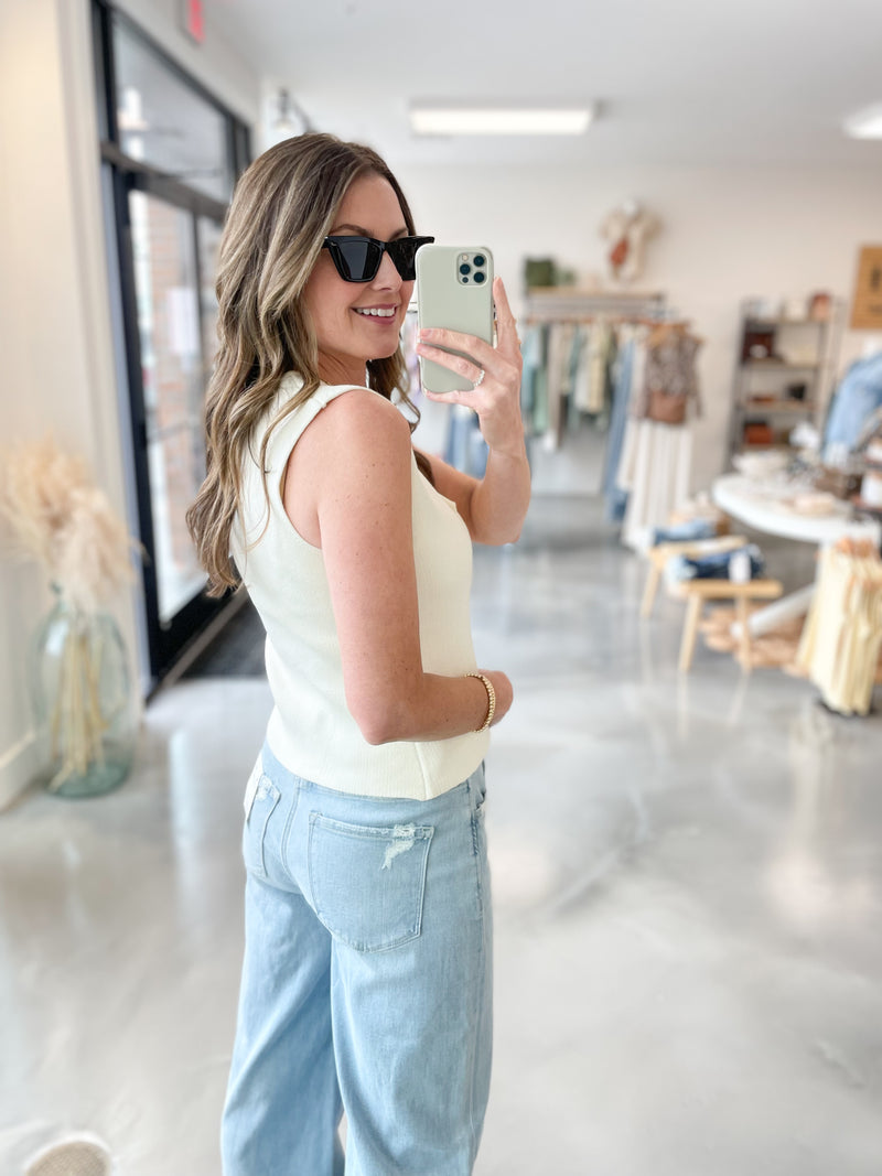 Easy Does It Tank in Cream