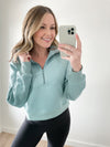 Core Quarter Zip Pullover Pale Blue