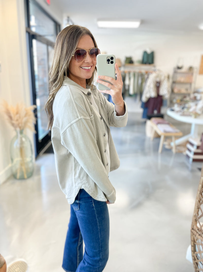 Denver Jacket in Light Grey