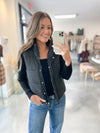 Black Puff Vest