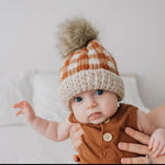 Sienna Check Pom Hat