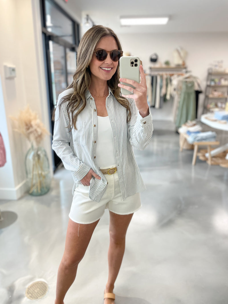 Cape Cod Stripe Button Down