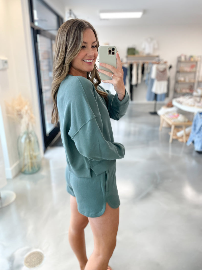 Summer Night Lounge Set in Jade