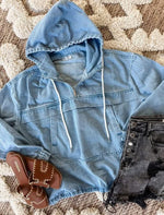 *PRE-ORDER* Washed Denim Hoodie