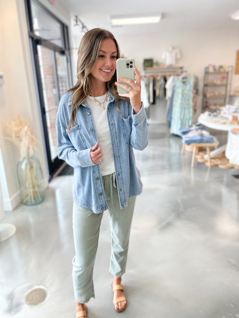 Channing Tencel Pants in Sage