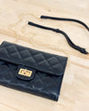 Winona Quilted Crossbody in Black