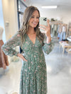 Eucalyptus Floral Maxi Dress