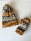 Camel Fair Isle Mittens