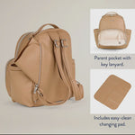 Itzy Mini Plus Diaper Bag in Chai