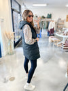 Vermont Hooded Vest in Black