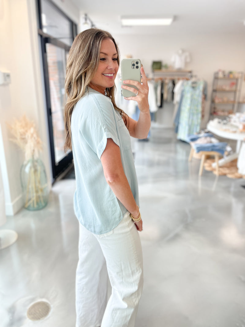 Portage Button Down Light Wash