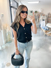 Jules Button Front Sweater Vest