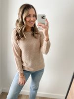 Taupe Two Tone Sweater
