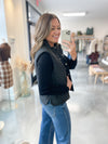 Black Puff Vest