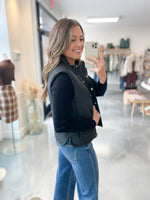 Black Puff Vest