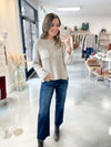 Cozy Pocket Sweater in Taupe