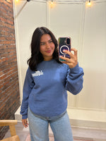 Navy Unsalted Puff Crewneck