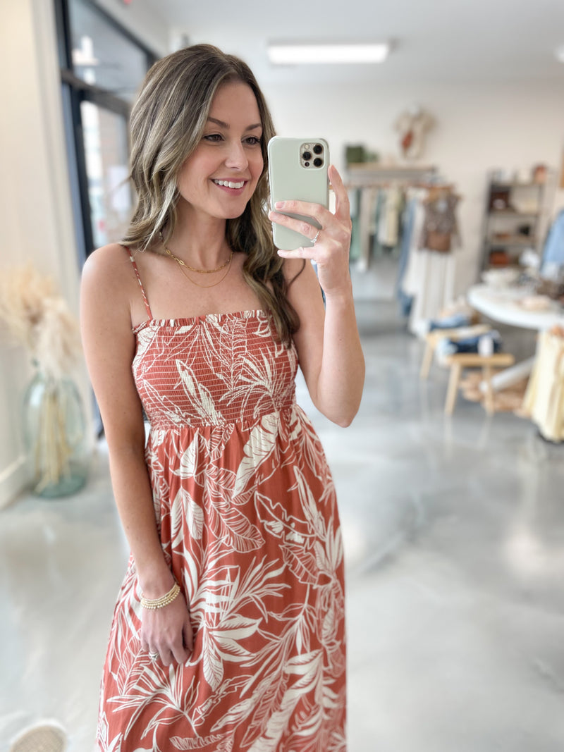Poppy Print Smocked Dress