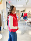 Red Puff Vest
