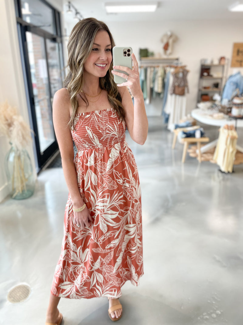 Poppy Print Smocked Dress