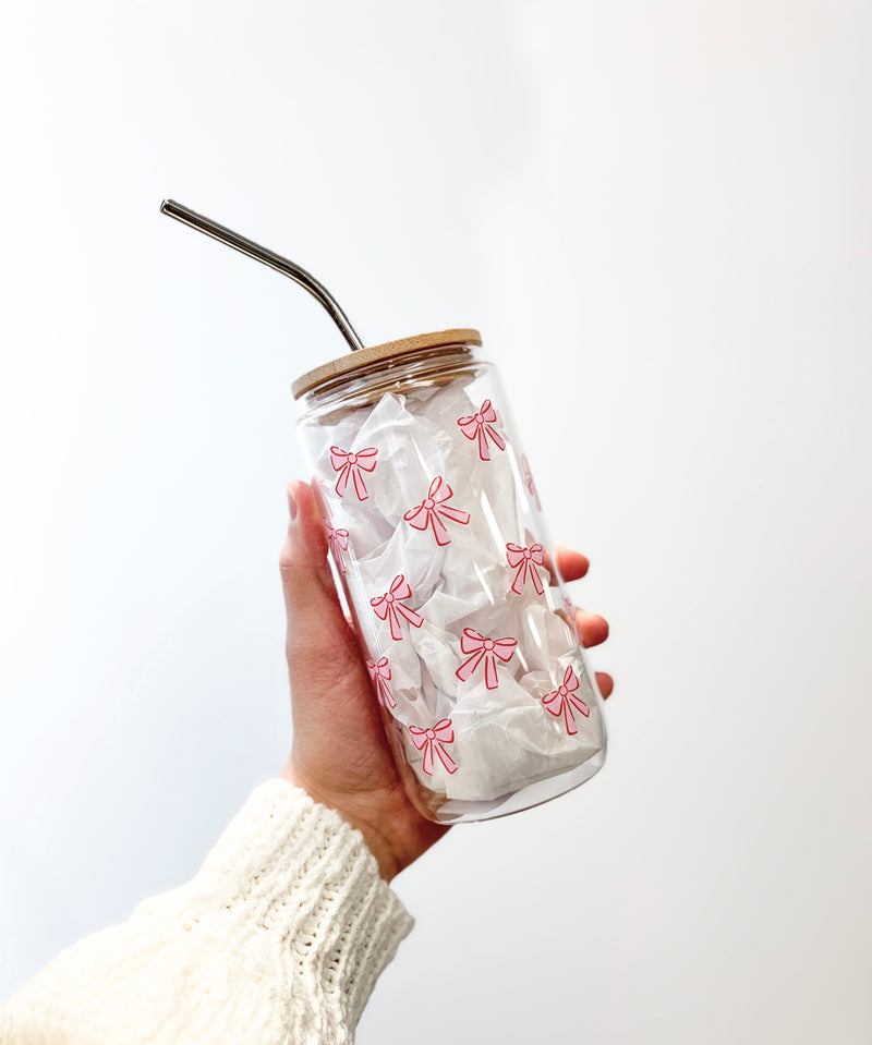 Pink Bows Cold Brew Cup