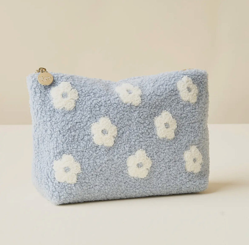 Teddy Pouch Blue Floral