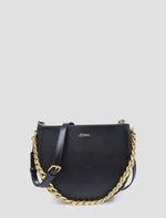 Zohra Chain Saddle Bag Black