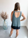 Breathe Tank in Dusty Teal / FINAL SALE