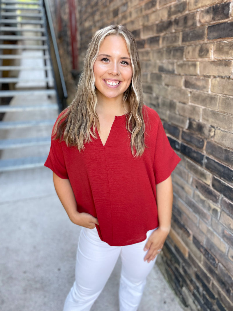 Davina Blouse in Rust
