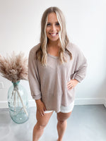 Brooklyn Knit Sweater in Mocha