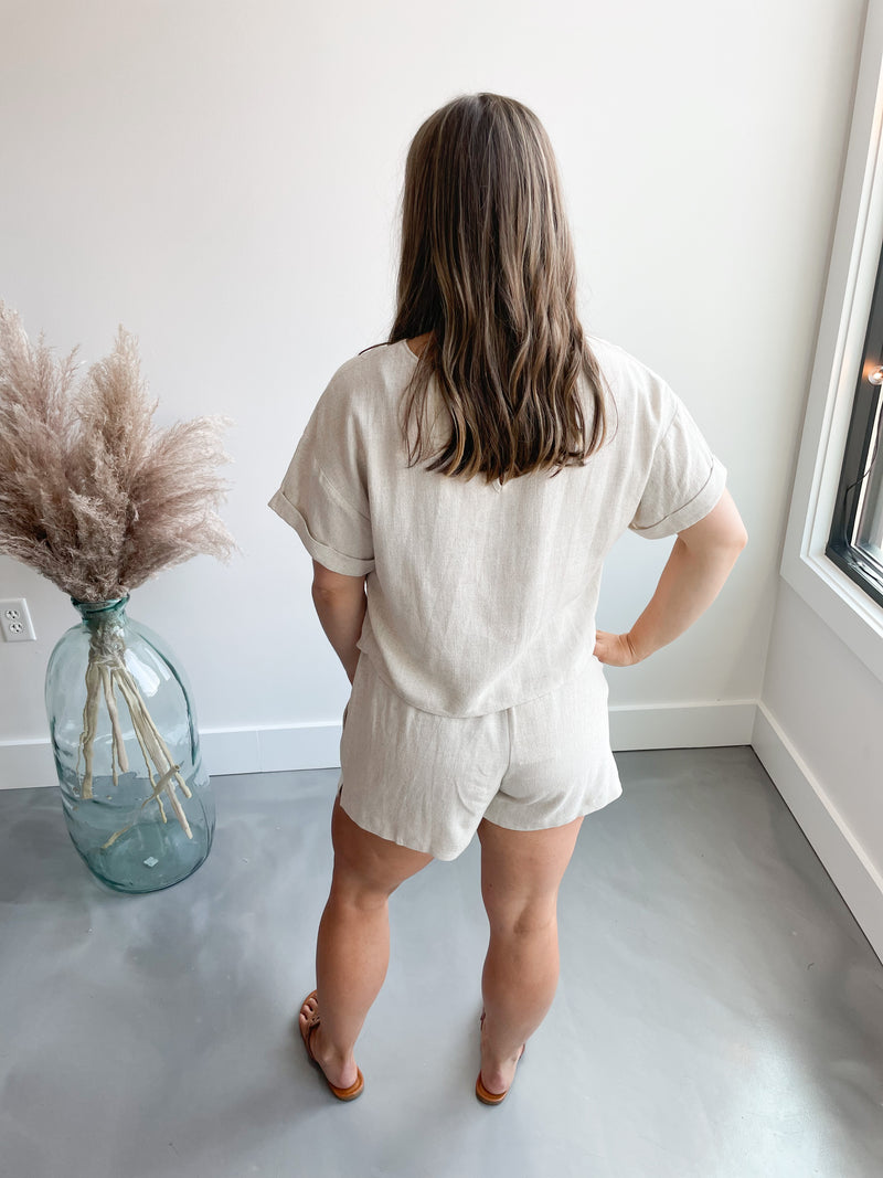 Reagan Linen Shorts