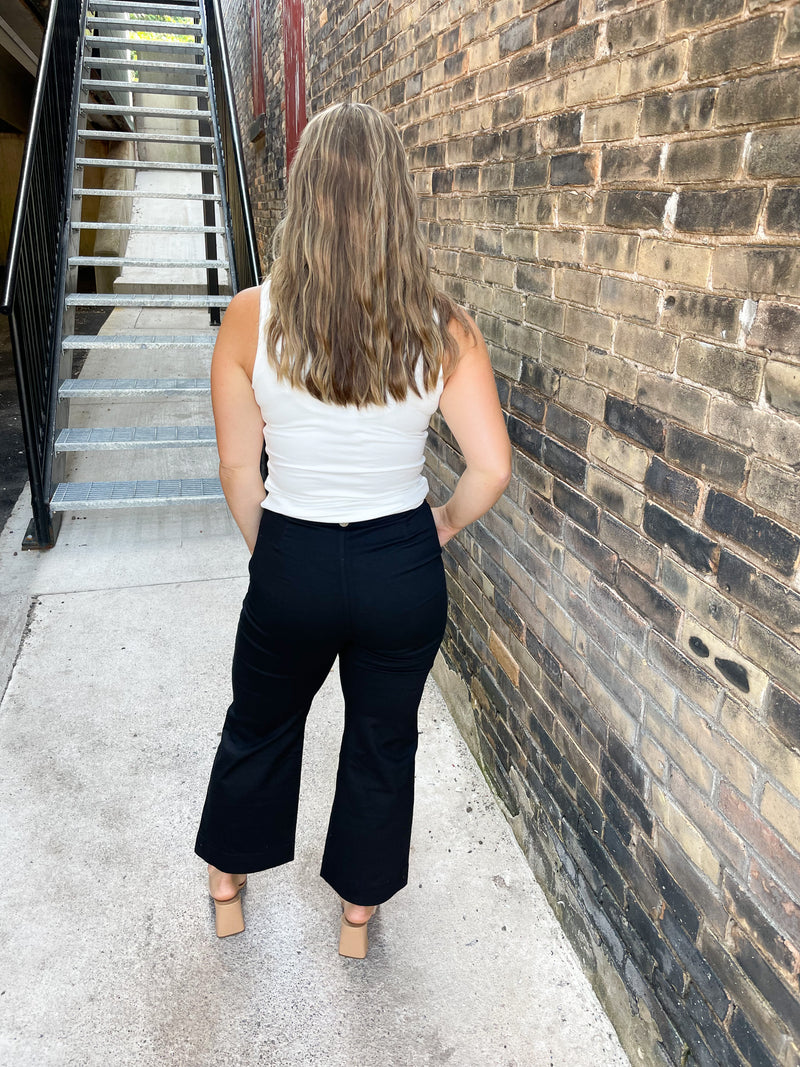 Coco Wide Leg Pants in Black