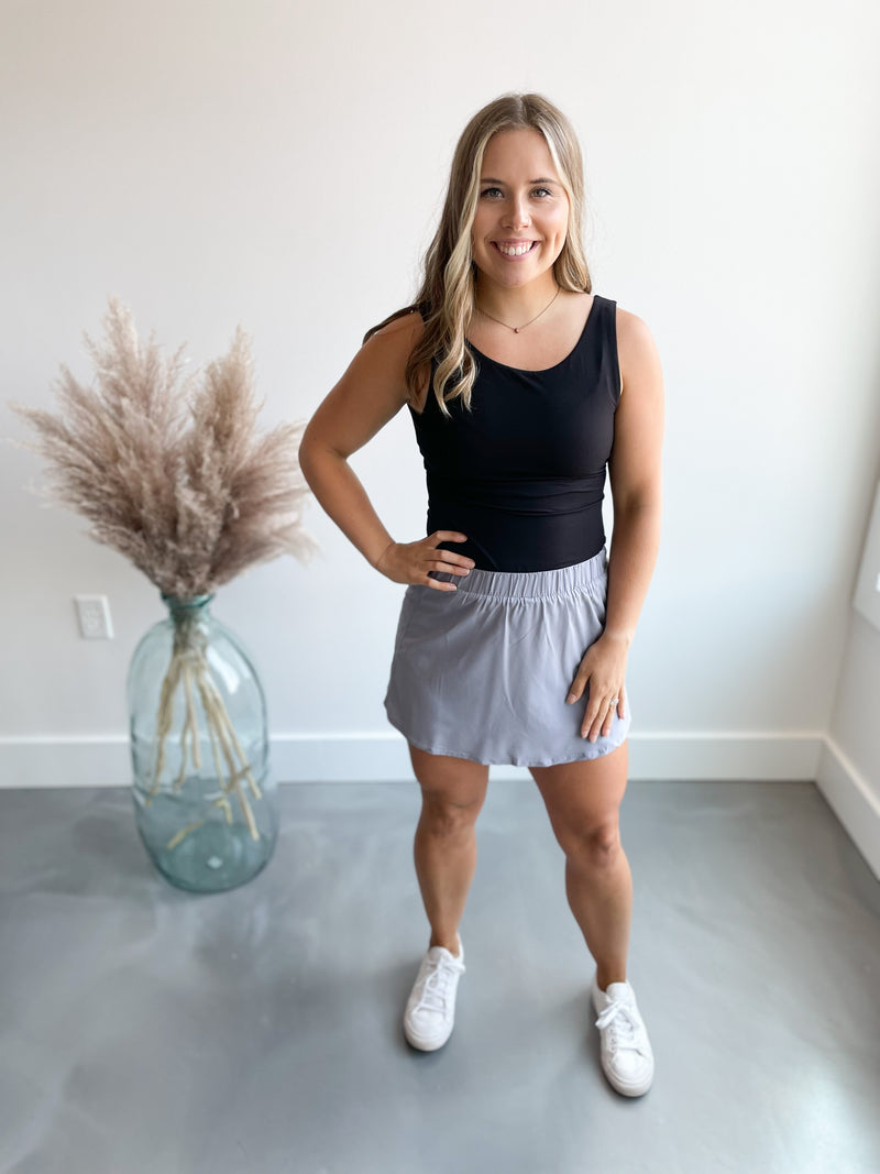 Going Places Skort in Cloud