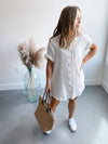 On the Coast Button Front Dress