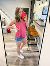 Start of Summer Tank in Fuchsia // DOW // FINAL SALE