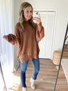 Boyfriend Sweater in Camel