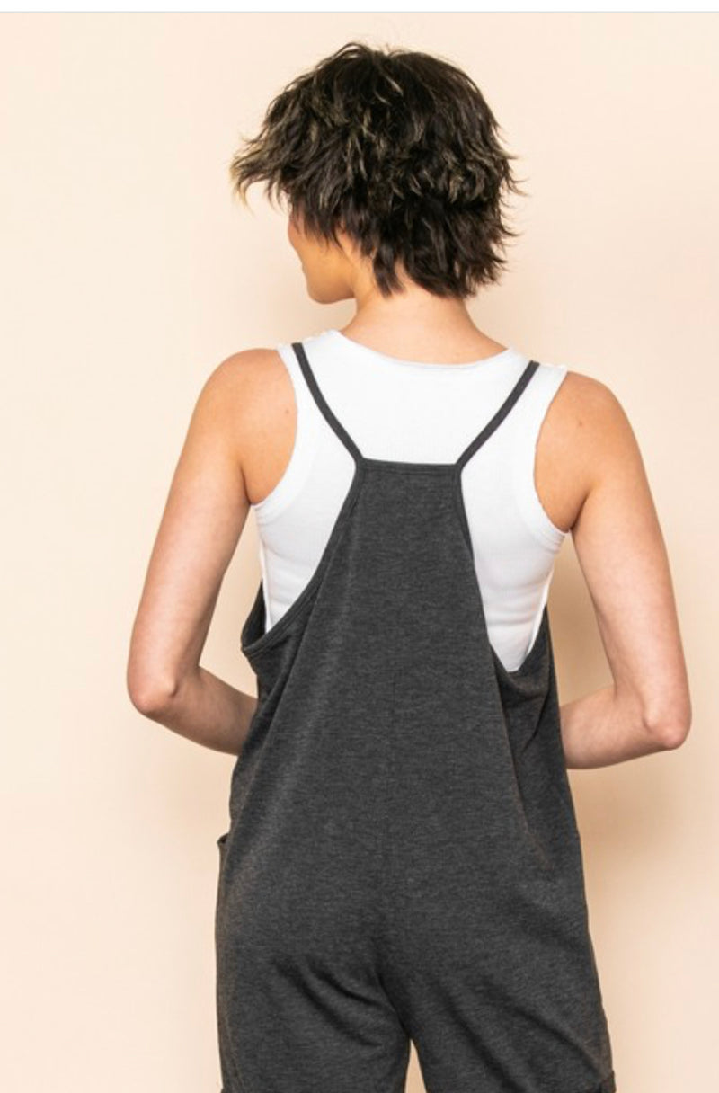 Weekender Jumpsuit in Charcoal