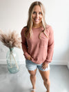Austin Knit Sweater in Clay