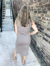 Gianna Sweater Dress in Mocha