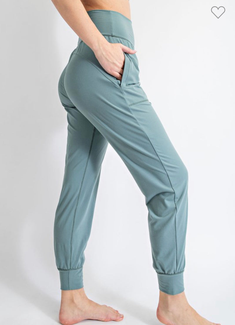 Butter Soft Joggers in Teal