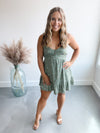 Ella Floral Dress in Green