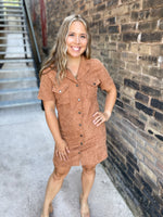 Hello Fall Corded Dress
